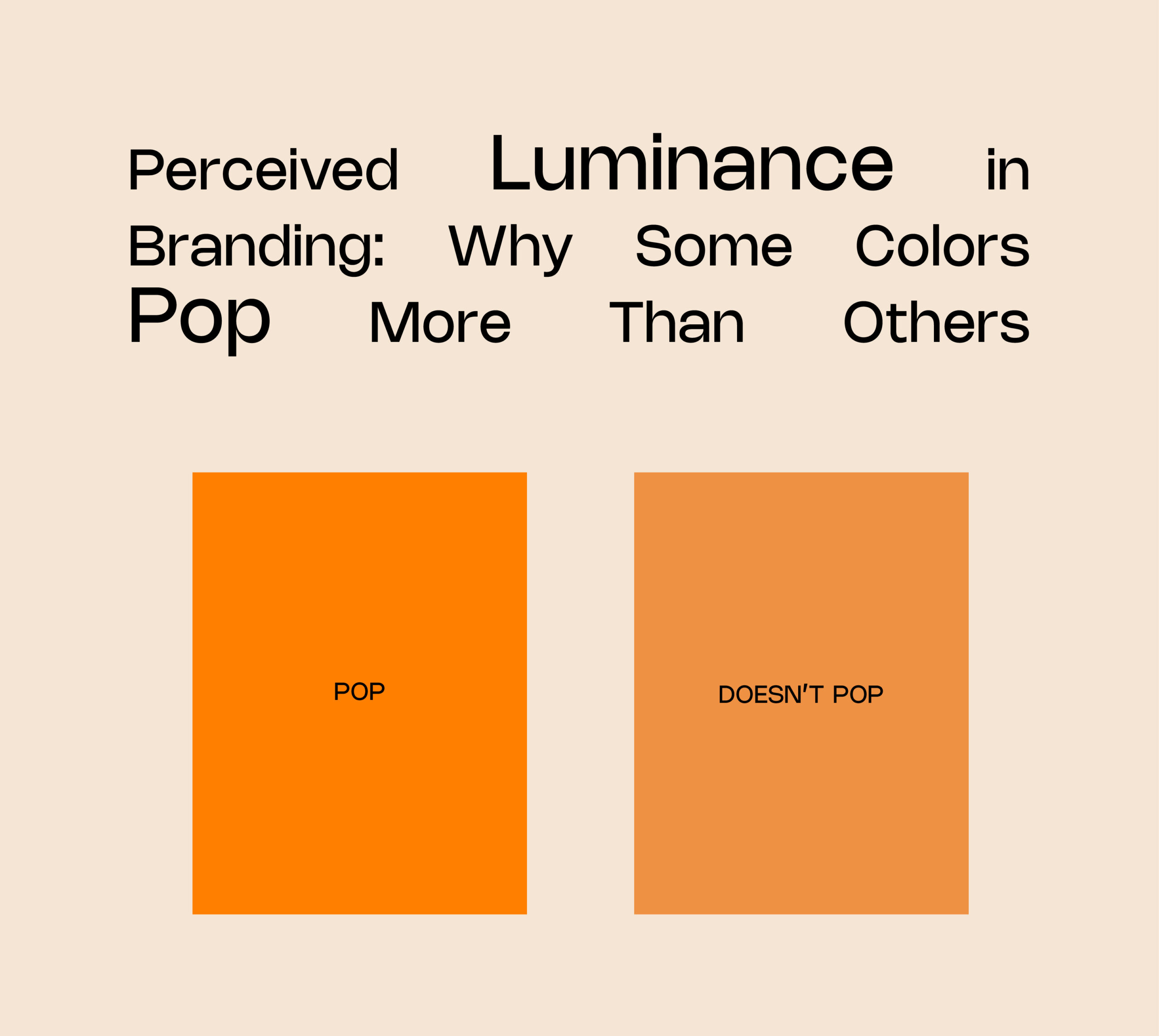 Perceived Luminance in Branding: Why Some Colors Pop More Than Others